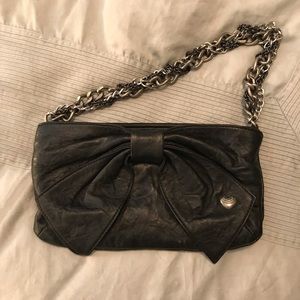 Juicy couture leather bow purse